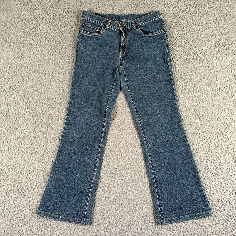 OshKosh B'gosh Bootcut Jeans Women's 4 Blue‎ Mid Rise Medium Wash Stretch